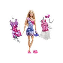 FASHIONISTA BARBIE RUHA SZETT LILA RUHÁS